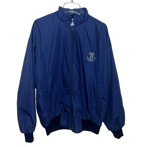 Vintage Jacket with Old Course St. Andrew’s Golf Course Logo Men’s Blue Large
